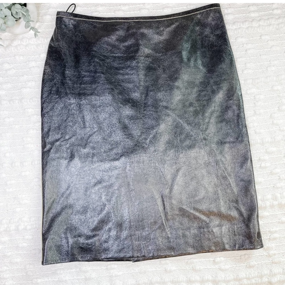 Jean Paul Gaultier Leather Pencil Skirt